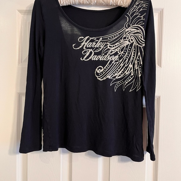 Harley Davidson long sleeve t-back top - Picture 14 of 14
